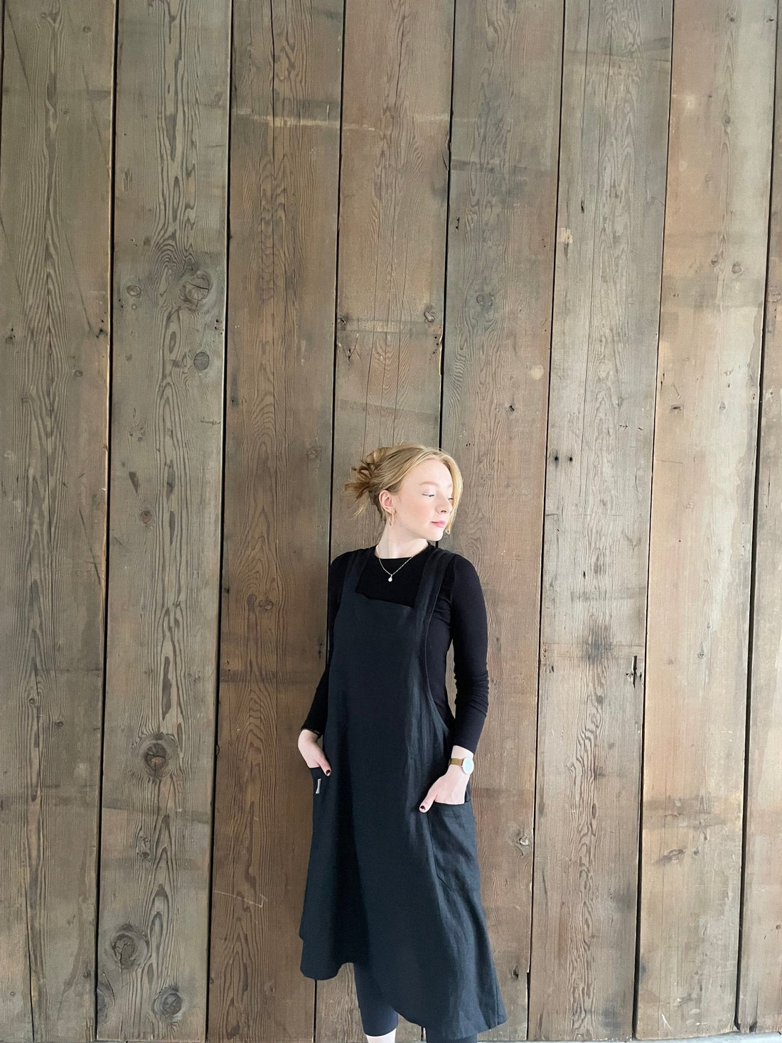 The Perfect Mother's Day Gift: European Oeko-Tex Certified Organic Linen Japanese Crossback Pinafore Apron - Rural Route Seven