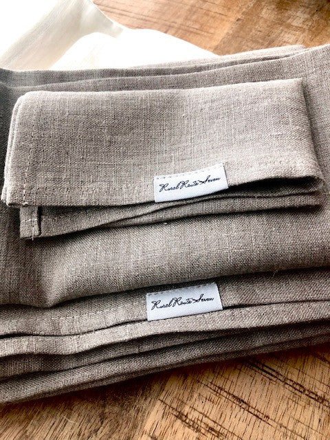 Linen Bath Towels - Natural Flax - Set of 3 - Rural Route Seven