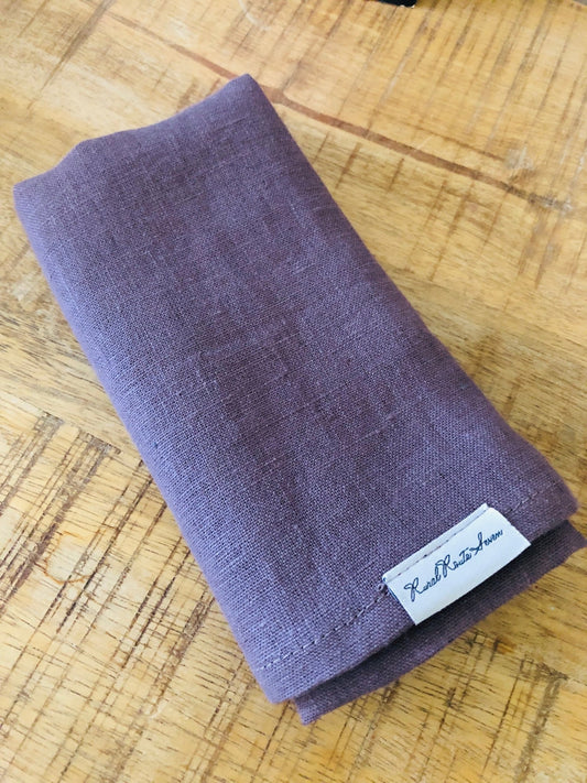Linen Tea Towel - Lavender - Rural Route Seven