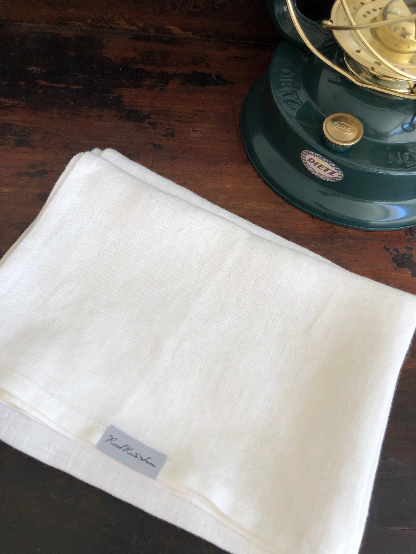 Linen Tea Towel - White - Rural Route Seven